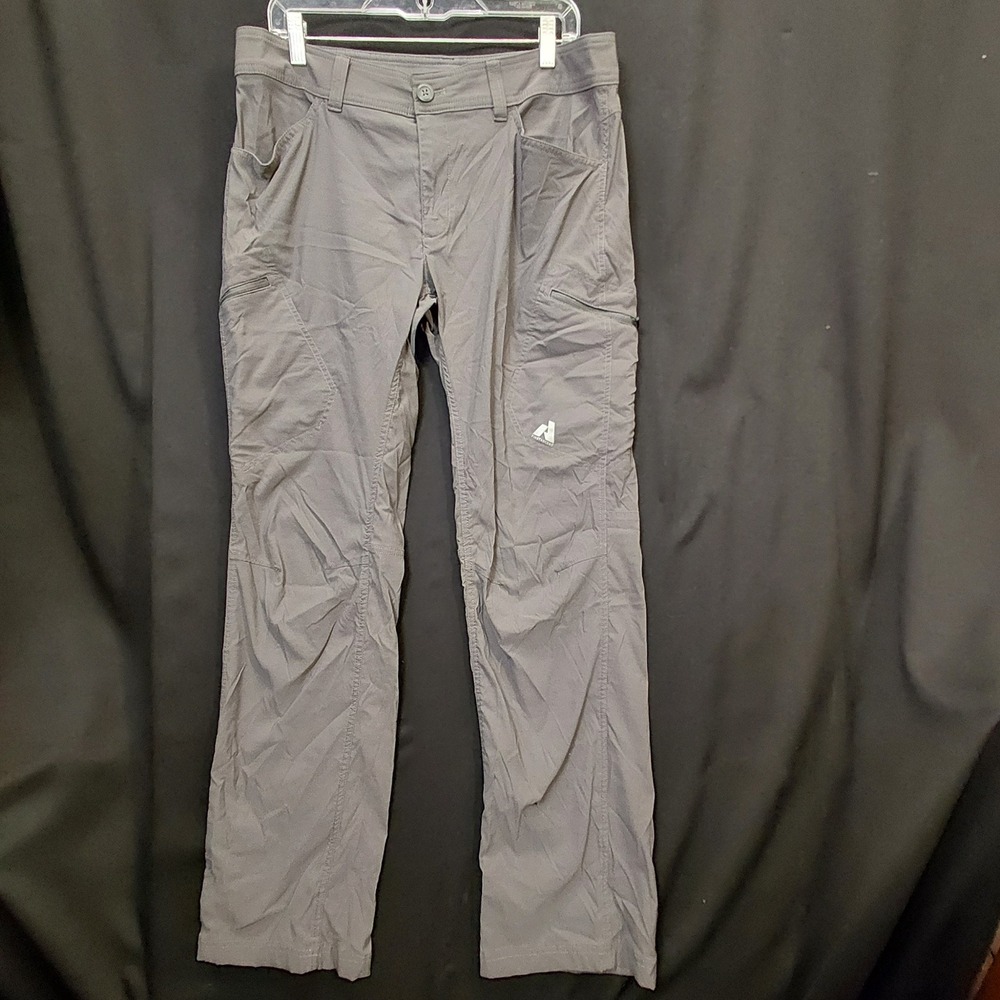 Eddie Bauer First Ascent Guide Pants Mens 35x34 Light Gray Nylon Stretch Hiking
